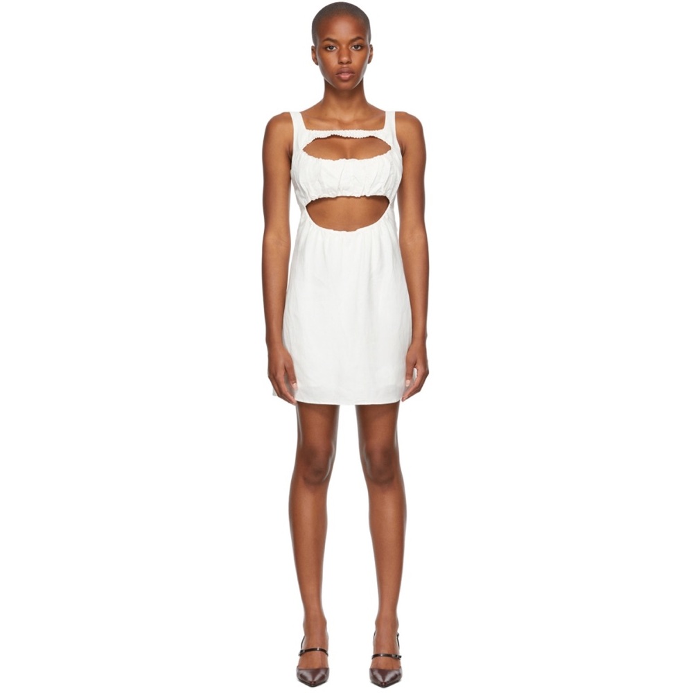 Danielle Guizio Le Jardin Linen Dress